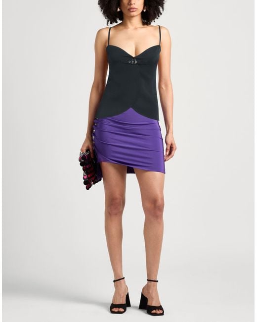 Courreges Black Top Polyester, Acetate
