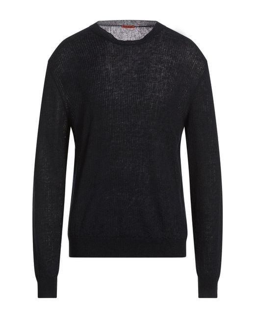 Barena Black Sweater Linen, Cotton for men