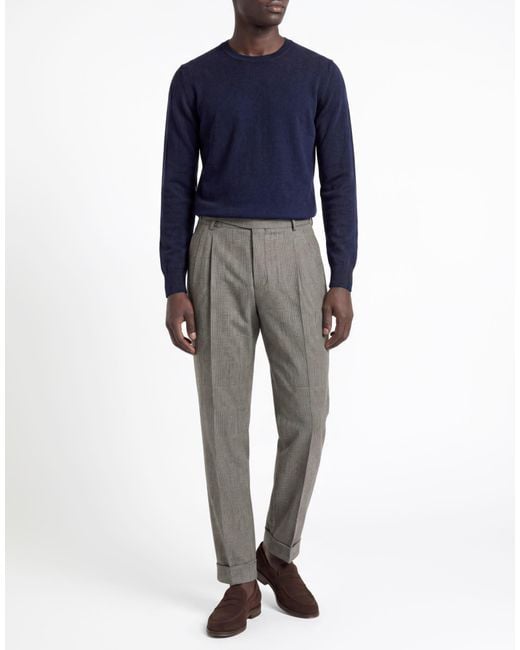 PT Torino Gray Pants Virgin Wool, Polyamide, Elastane for men