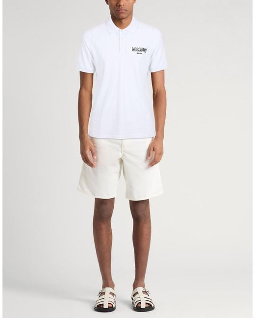 Moschino White Polo Shirt for men