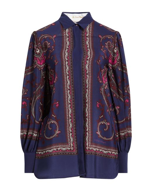 Le Sarte Pettegole Blue Midnight Shirt Silk