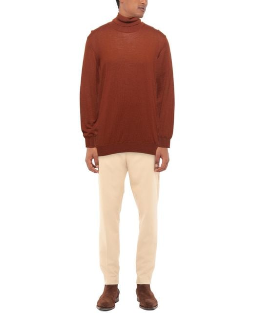 Cuello alto Vneck de hombre de color Red