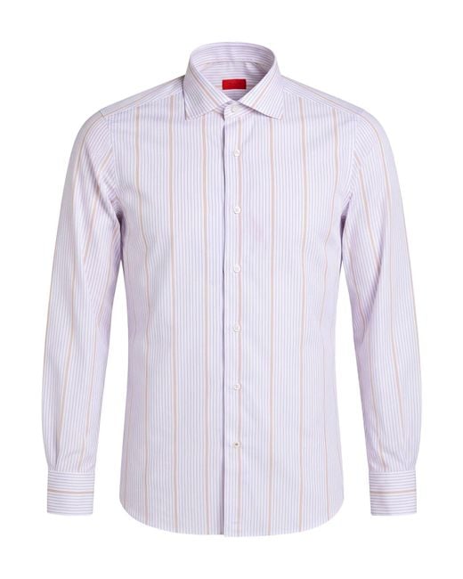 Isaia Blue Shirt Cotton for men