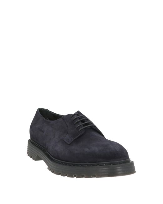 Premiata Black Lace-Up Shoes Leather for men