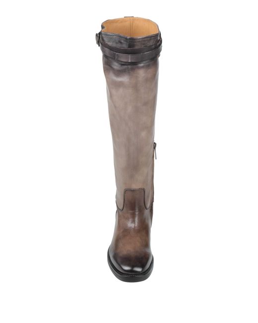 Eleventy Brown Boot Leather