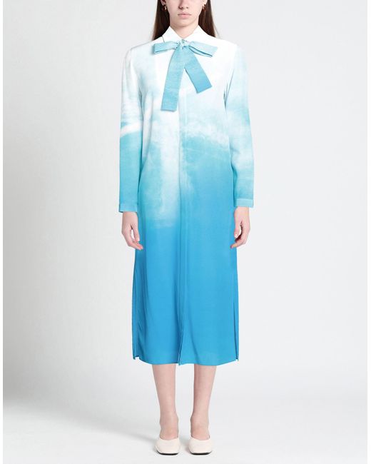 Akris Blue Midi Dress