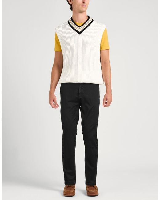 Mason's Black Pants Cotton, Modal, Elastane for men