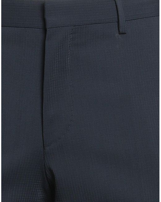 Boss Blue Pants Virgin Wool for men