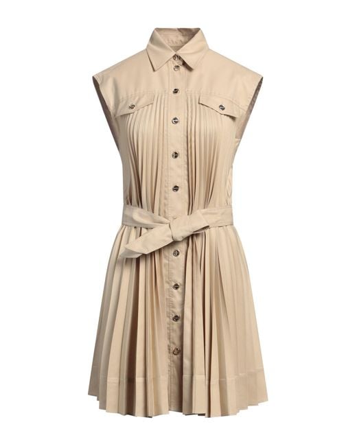 Sandro Natural Sand Mini Dress Polyester