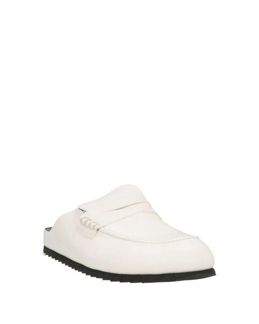 Officine Creative White Mules & Clogs Leather for men
