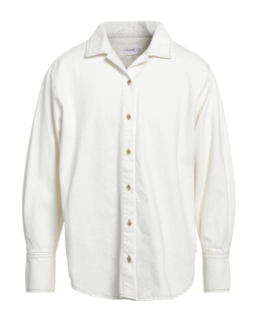 FRAME White Denim Shirt for men