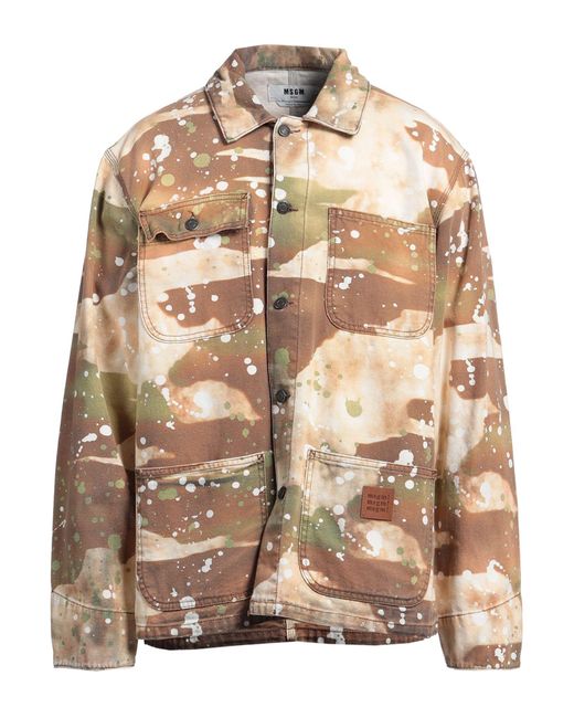 MSGM Brown Jacket for men