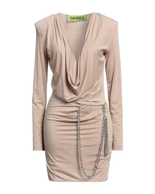 GAUGE81 Natural Mini-Kleid