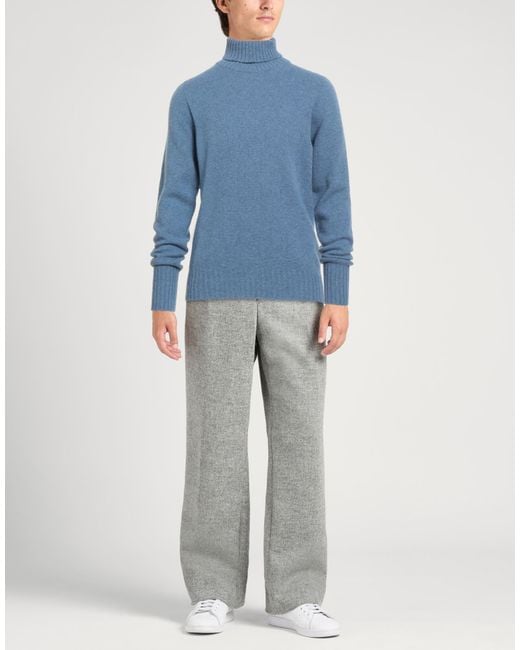 Drumohr Blue Light Turtleneck Lambswool for men