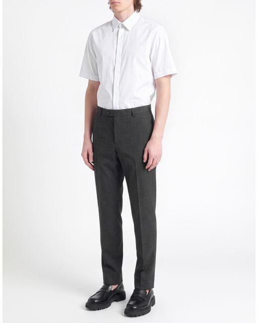 Corneliani Black Pants Virgin Wool, Elastane for men