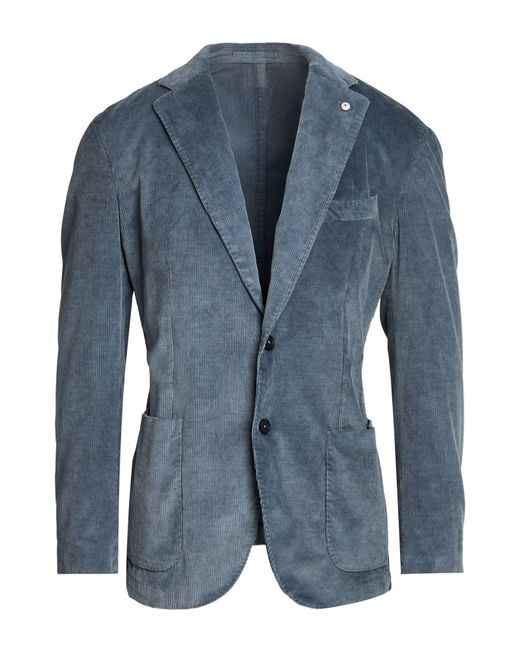 L.b.m. 1911 Blue Blazer Cotton, Modal, Elastane for men