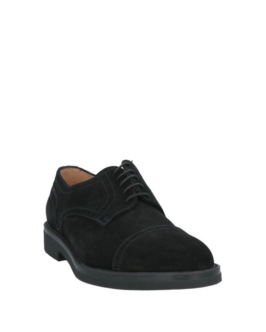 Barrett Black Midnight Lace-Up Shoes Leather for men