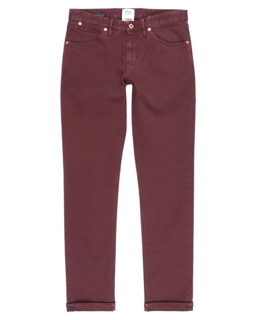 PT Torino Red Jeans Cotton, Elastane for men