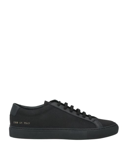 Common Projects Sneakers Leather Textile Fibers in Black for Men Lyst UK