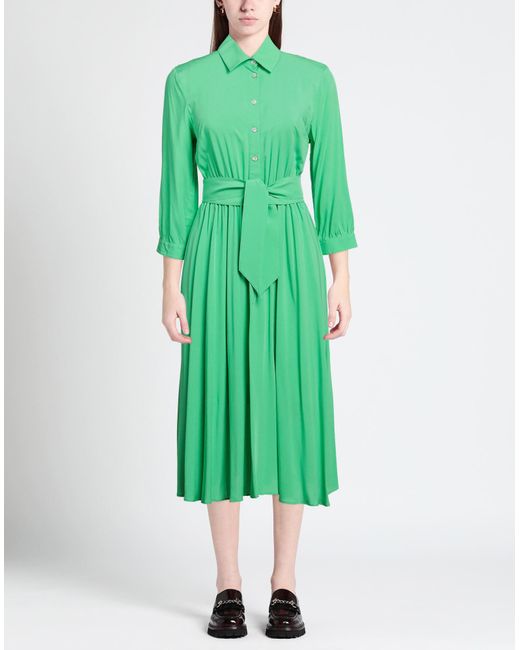 Camicettasnob Green Midi Dress