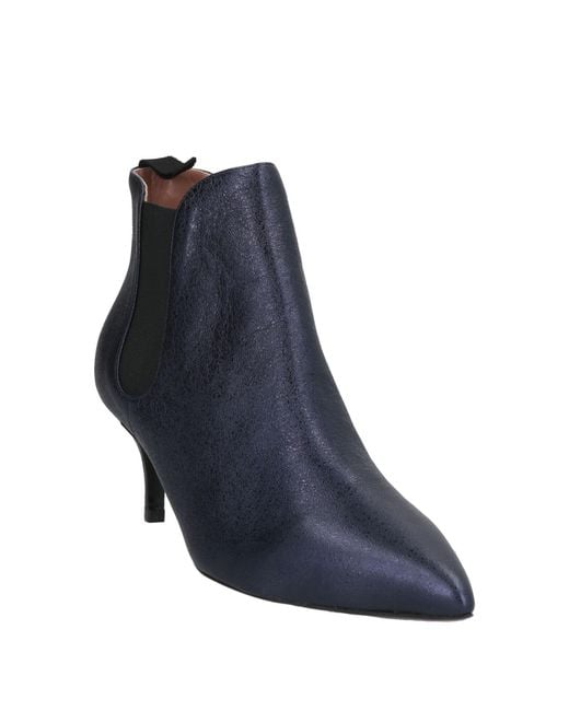 Pollini Blue Ankle Boots