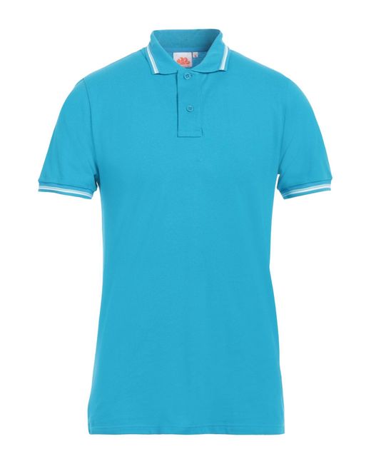 Sundek Blue Polo Shirt for men