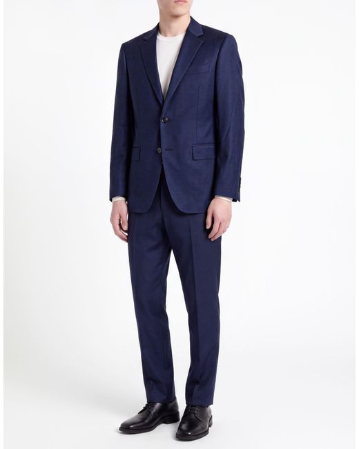 Canali Blue Suit Wool for men