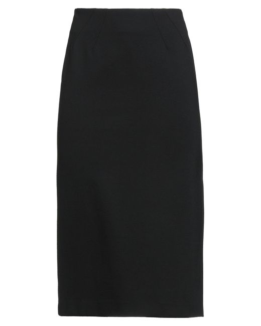 Gonna Midi di Caractere in Black