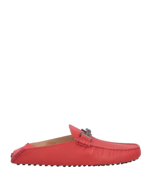 Tod's Red Mules & Clogs for men