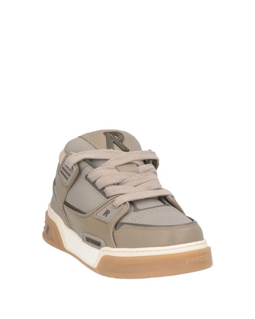 Represent Gray Sneakers Leather for men