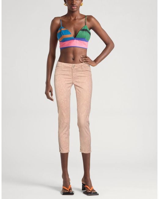 Jacob Cohen Natural Blush Pants Cotton, Elastane