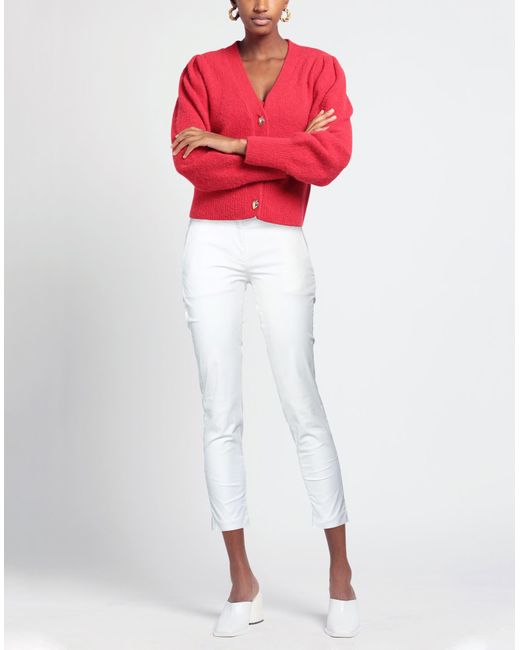 Dondup White Pants Cotton, Elastane