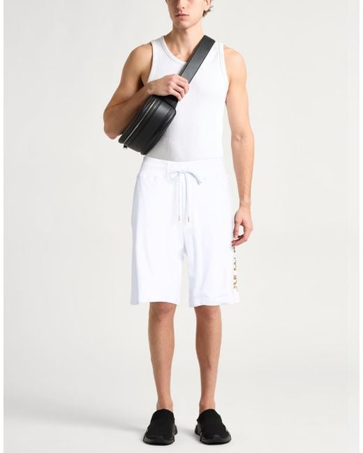 Versace Jeans Couture White Shorts & Bermuda Shorts for men