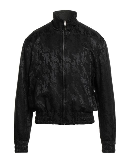 Ernest W. Baker Black Jacket Virgin Wool, Silk for men