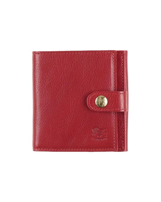 Il Bisonte Red Wallet for men