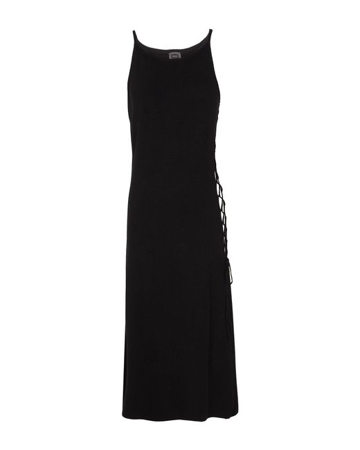 8 by YOOX Black Midi Dress
