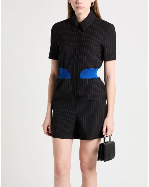 Boutique Moschino Black Playsuit Polyester, Virgin Wool, Elastane