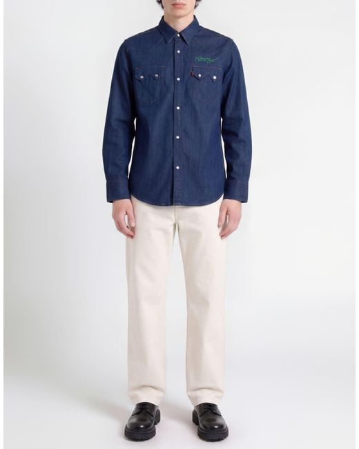 Levi's Blue Denim Shirt for men