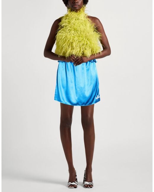 Love Moschino Blue Mini Skirt Polyester, Elastane
