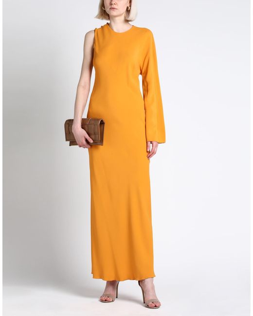 Erika Cavallini Semi Couture Orange Maxi Dress