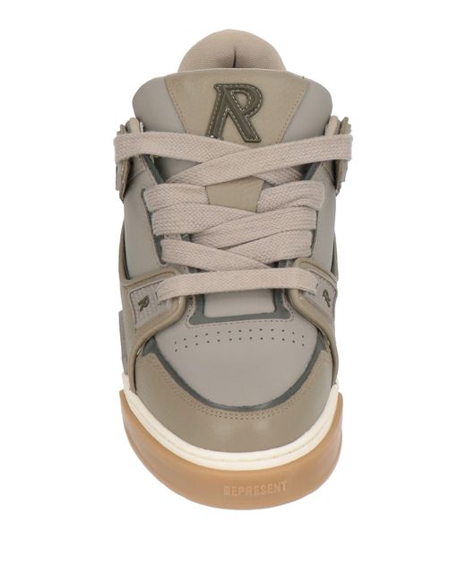 Represent Gray Sneakers Leather for men