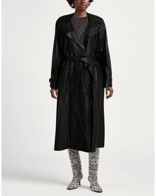 ViCOLO Black Overcoat & Trench Coat