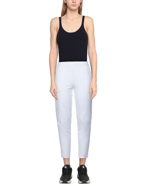 Philipp Plein White Pants Cotton, Elastane