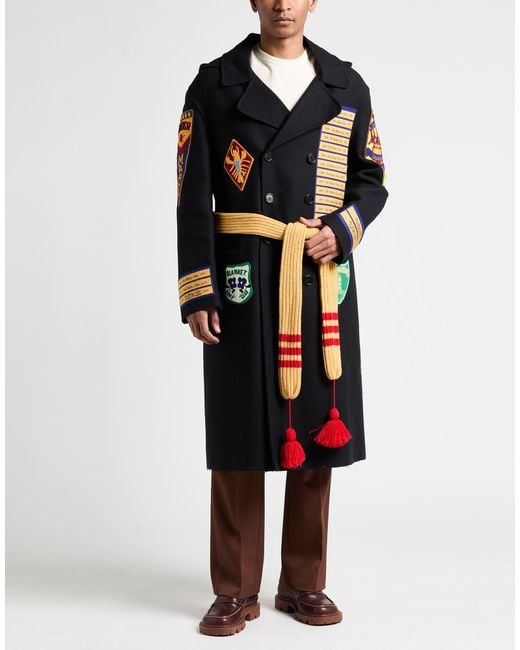 Marni Black Coat Virgin Wool, Polyamide for men