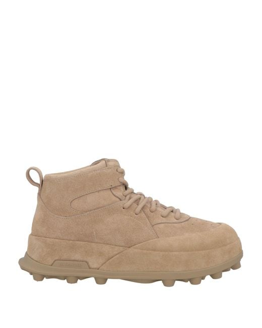 Jil Sander Brown Sand Sneakers Leather