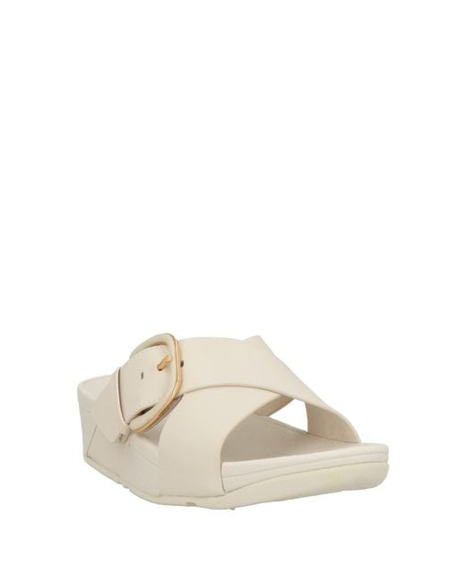 Fitflop White Sandals Leather, Rubber