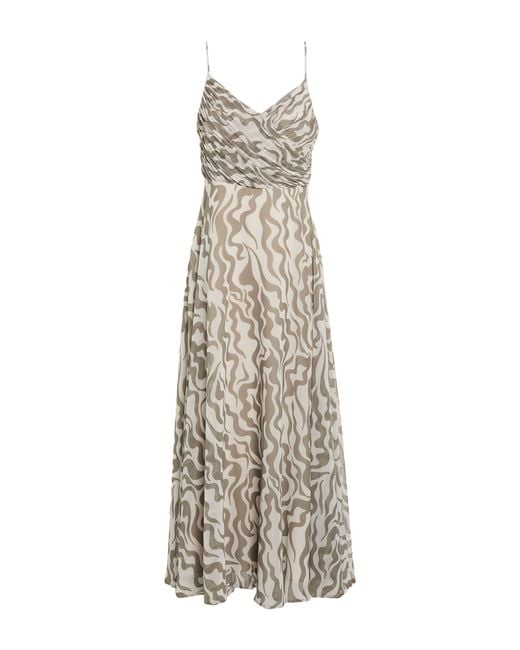 Marella White Maxi Dress Polyester