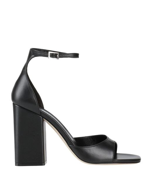 Paris Texas Black Sandals