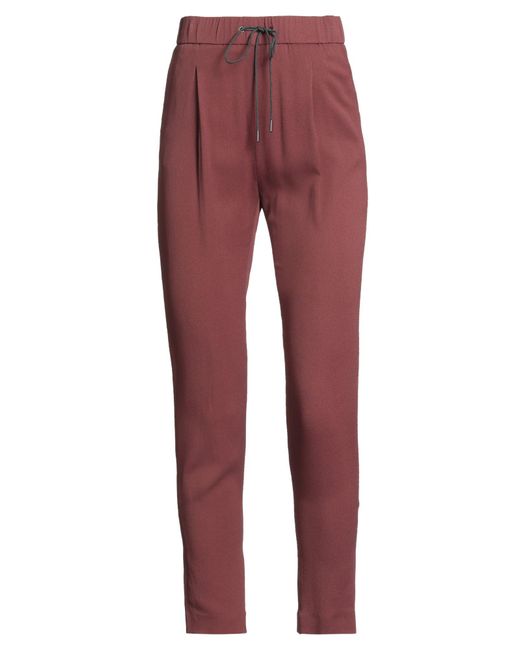 Fabiana Filippi Red Pants Acetate, Silk, Ecobrass