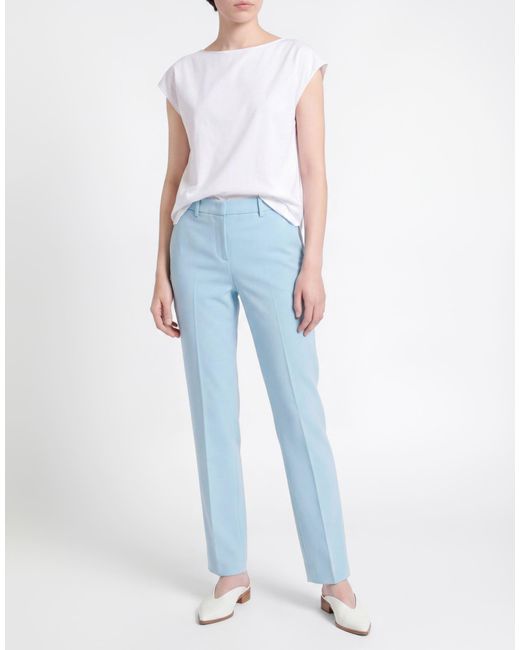 Lardini Blue Pants Polyester, Rayon, Elastane